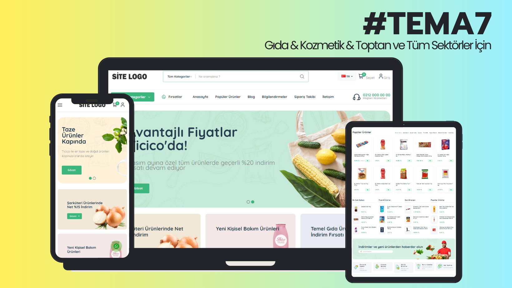 Gıda, İçecek E-Ticaret Teması