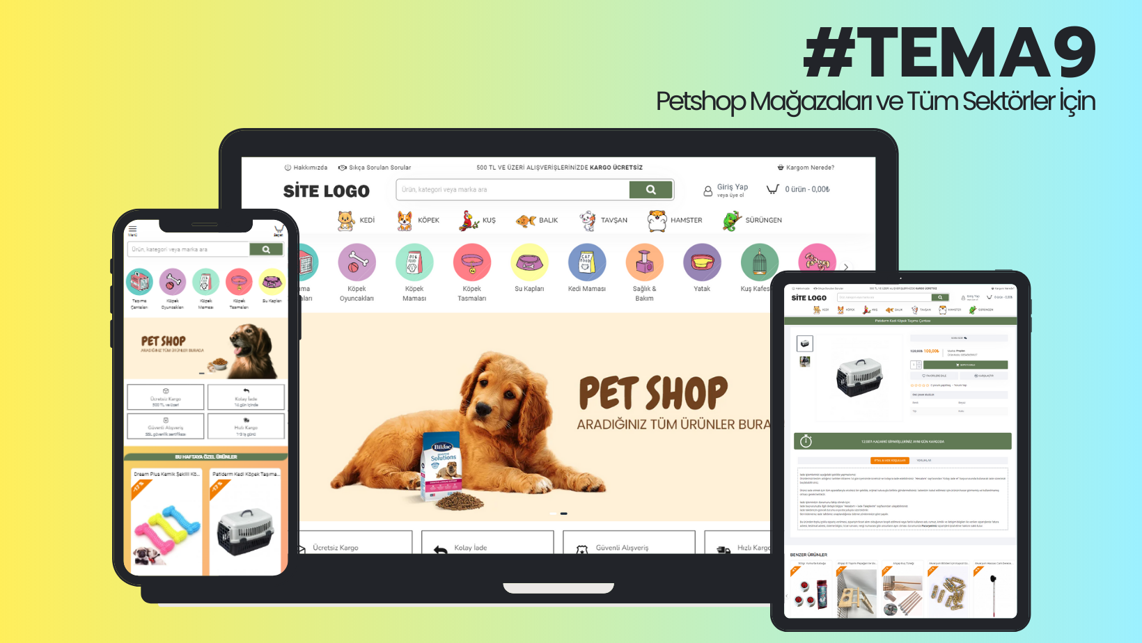 Petshop E-Ticaret Teması