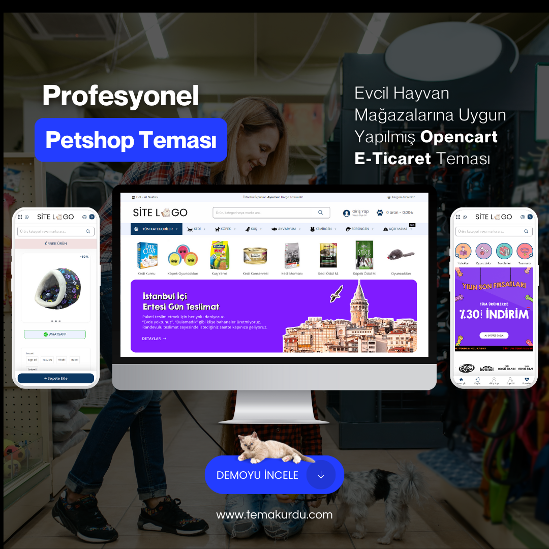 Premium Petshop E-Ticaret Teması